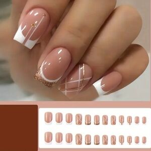 NAILS Beautiful Unique French Tip Nail Application Kit